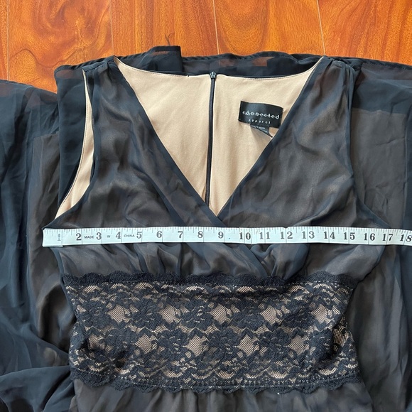 Elegant Black vintage Midi Dress - Picture 4 of 4